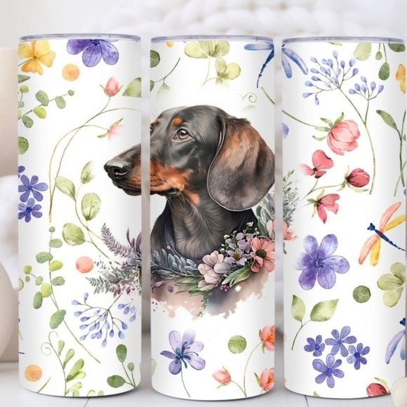Hand Crafted Other - (1) Dachshund Tumbler, Dachshund Mom Tumbler, Dachshund Coffee Cup
